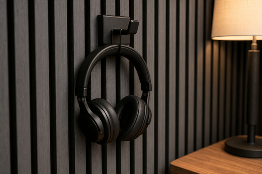 How to Hang Things on Acoustic Panels Without Drilling