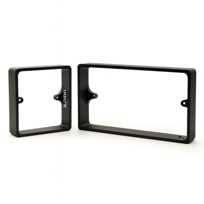 Black Socket Switch Spacers - 10mm, 15mm & 20mm - Single & Double