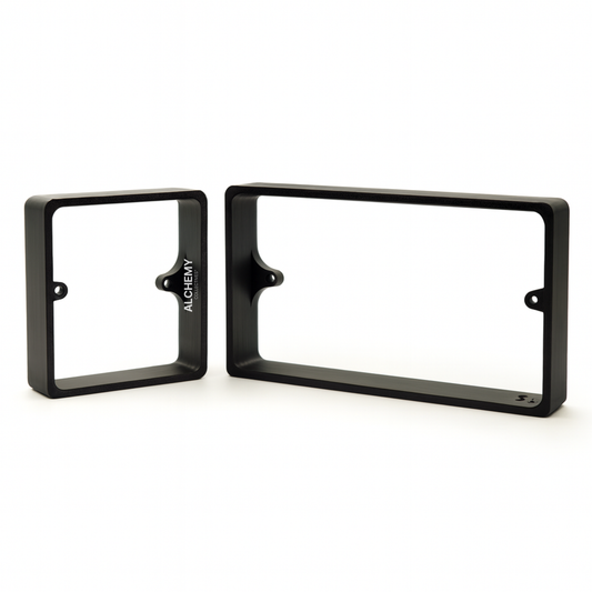 Black Socket Switch Spacers - 10mm, 15mm & 20mm - Single & Double