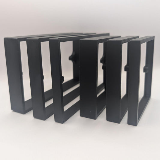Black Socket Switch Spacers - 10mm, 15mm & 20mm - Single & Double