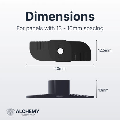 Acoustic Wall Panel Clips (No Drill Fixing) - Alchemy Collectives