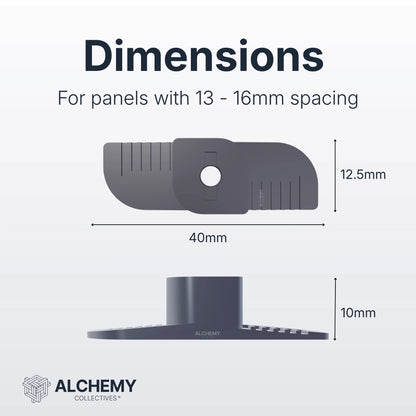Acoustic Wall Panel Clips (No Drill Fixing) - Alchemy Collectives