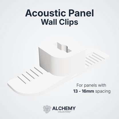 Acoustic Wall Panel Clips (No Drill Fixing) - Alchemy Collectives