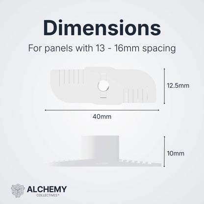 Acoustic Wall Panel Clips (No Drill Fixing) - Alchemy Collectives
