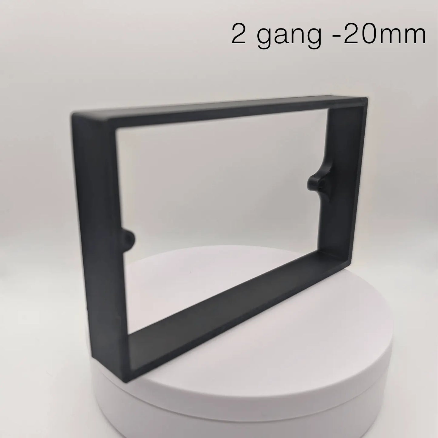 Black Socket Switch Spacer - 10,15 & 20mm - Single & Double - Back Box Extender - Alchemy Collectives