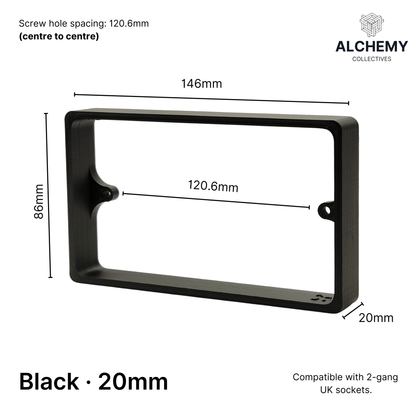 2-fach Steckdosen-Abstandshalter