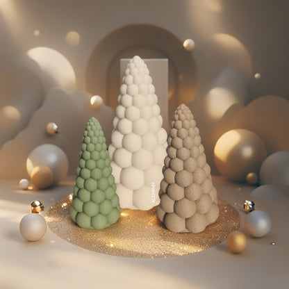 Boucle Teddy-Inspired Tree Christmas Ornament