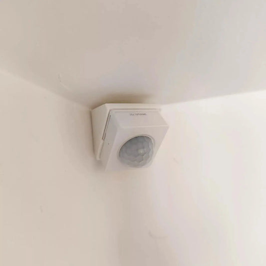 Motion Sensor Mount for Sonoff, Tuya, Aqara – Ceiling, Corner – White & Grey - Alchemy Collectives
