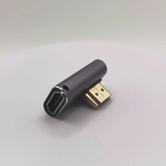 Right Angle HDMI-Compatible 2.1 Adapter | 8K @60Hz | HDMI Male to Female 90° Slim Aluminium Connector - Alchemy Collectives