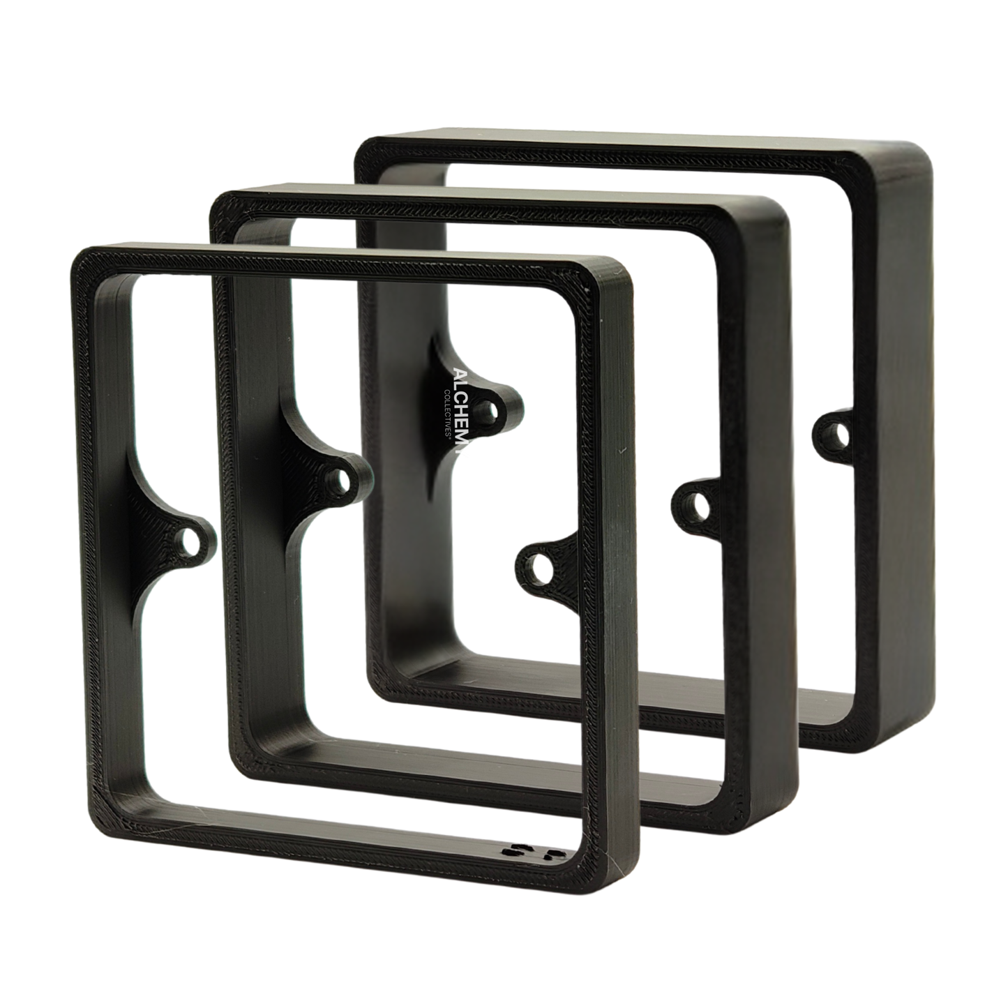 Black Socket Switch Spacers - 10mm, 15mm & 20mm - Single & Double