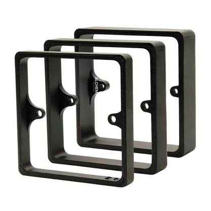 Black Socket Switch Spacers - 10mm, 15mm & 20mm - Single & Double