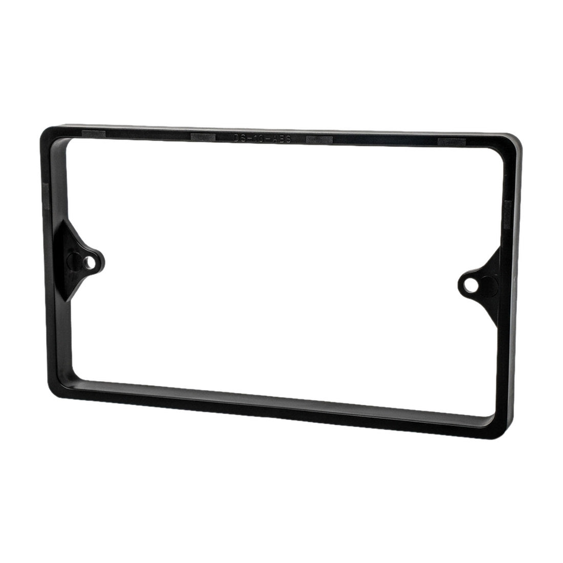 Alchemy Collectives 10mm black double socket spacer (2 gang back box extender), front view