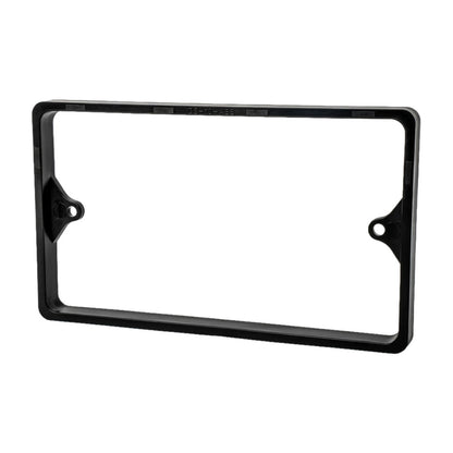 Alchemy Collectives 10mm black double socket spacer (2 gang back box extender), front view