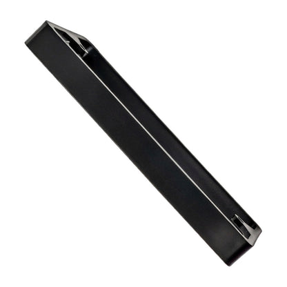 Alchemy Collectives 15mm black double socket spacer (2 gang back box extender), view from above