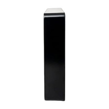 Alchemy Collectives 20mm black single socket spacer (1 gang back box extender), side view showing depth