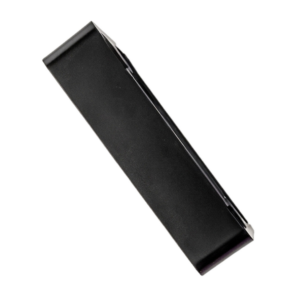 Alchemy Collectives 20mm black single socket spacer (1 gang back box extender), view from above